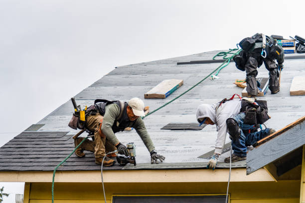 Professional Gutter Installation technician working in Stroud, OK